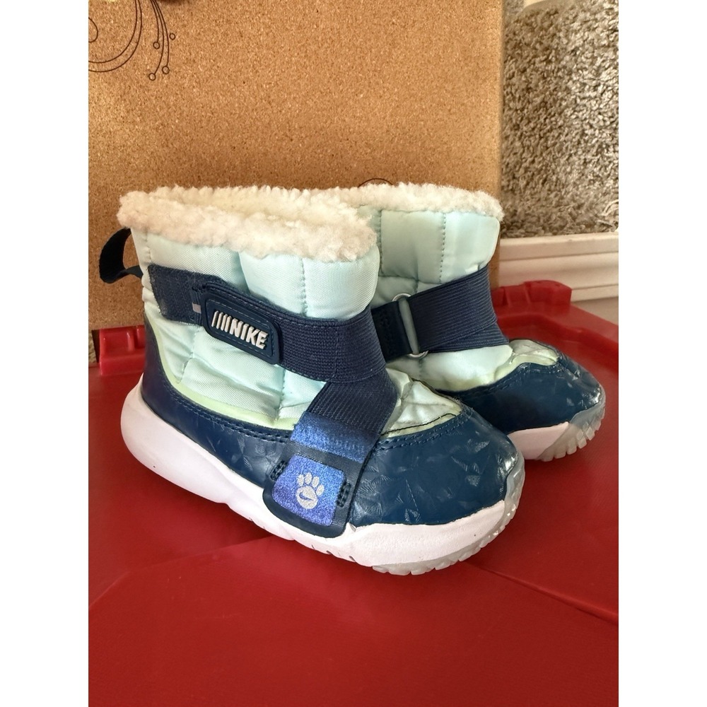 Nike Flex‎ Advance Boots (TD) Toddler Size 8C Blue Winter Play *READ DESC AS IS*